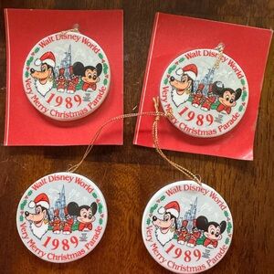 4- 1989 Walt Disney World Very Merry Christmas Parade Ornament